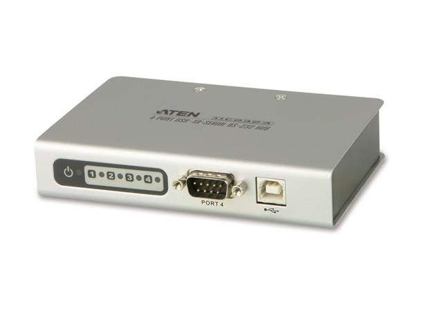 Aten Konverter USB - 4xRS232 USB til 4xRS232 DB9 Plugger 