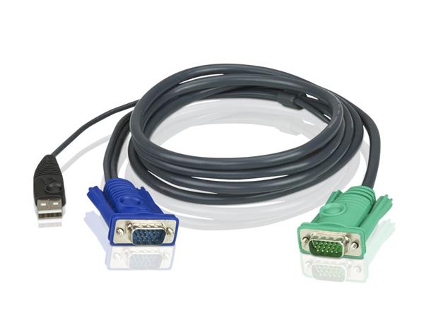 AtenUSB KVM Cable- 3 in 1 SPHD  1,8 m HDB USB 