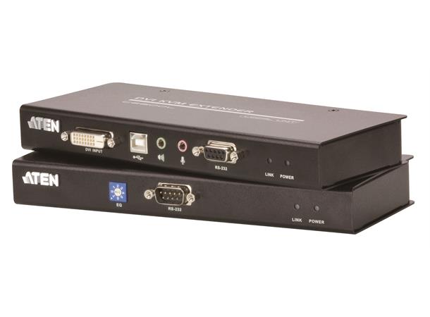 Aten Extender DVI USB-H AUD RS232 Tx/Rx 2xTP Max 60 m EQ ESD 