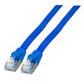 U/FTP Patch Cat.6A -  1 m Blå Flat Nettverkskabel 10 Gbit
