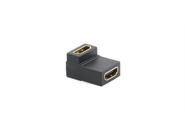 Kramer Adapter HDMI(F) - HDMI(F) 90° HDMI Skjøtestykke- Gender Changer Vinkel 