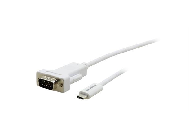 Kramer USBC M Kabel > HD 15-pin M 1,8 m USB-C Hann til HDMI Hann Kabel Hvit 