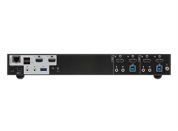 Aten KVMP Switch 2p USB HDMI Video DynaSync 4K 5 Gbps RS-232 