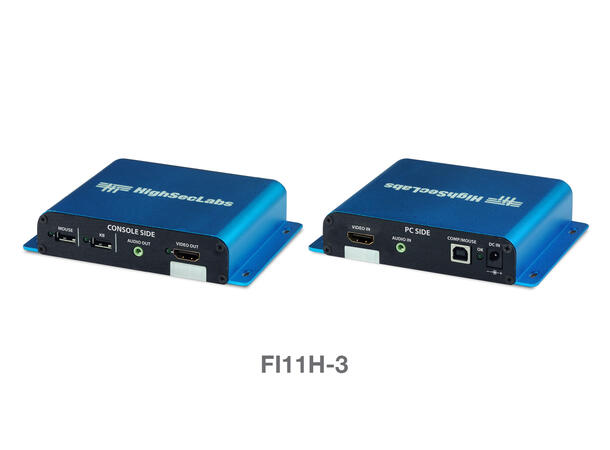 HSL Secure Isolator 1-Port Video HDMI Med USB Anti-Tampering KVM 
