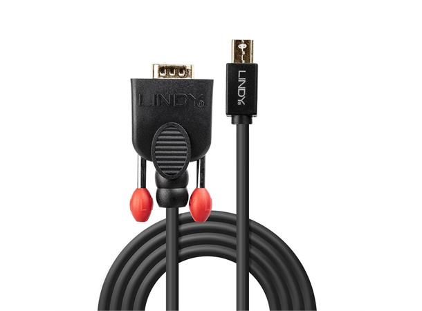 Lindy MiniDP - VGA Kabel - 0,5 m MiniDisplayPort til VGA Hann-Hann 