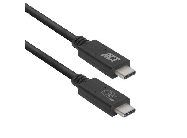 ACT USB-C, 4.0 Passive- 0,8m USB-C M-M 40Gbps, 240W, Video Alt Mode 