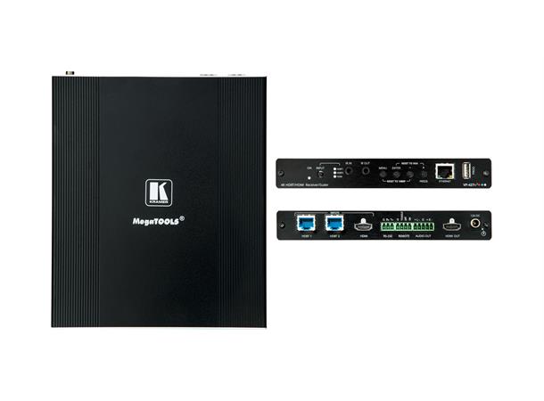 Kramer Receiver/ Scaler HDR 2xHDBaseT PoE HDCP1.4 /2.2 RS-232 IR Ethernet 