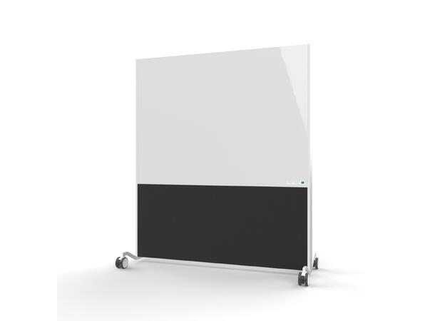 Pendax FlexWall Mobile Whiteboard Hvit/ Mørkt Standardstoff 
