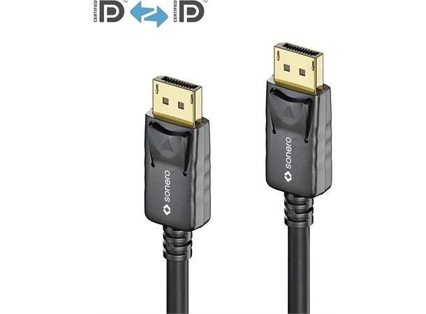 Sonero DisplayPort Kabel - 1 m 4K@60Hz DP1.2v Sort 