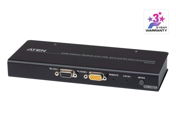 Aten KVM Adapter Module USB VGA PS/2 Lokal konsoll  RS-232 