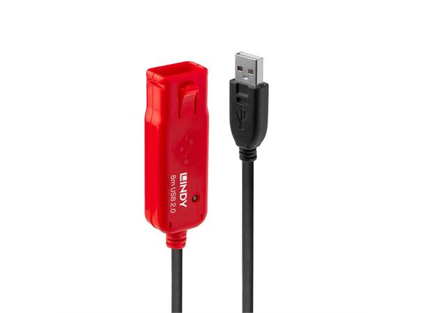 Lindy USB2 Kabel A-A - 8 m Aktiv skjøt A Hann - A Hunn Aktiv Skjøtekabel 