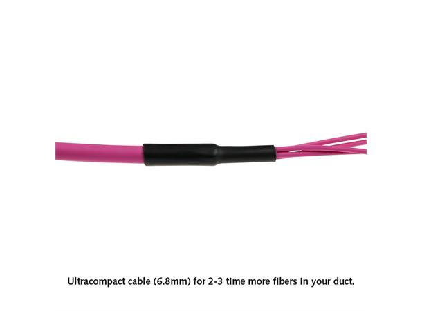 ACT Fiber Trunk  MTP/MTO 50/125 OM4, 70m Polarity A connectors, 12 Fiber 6,8mm 