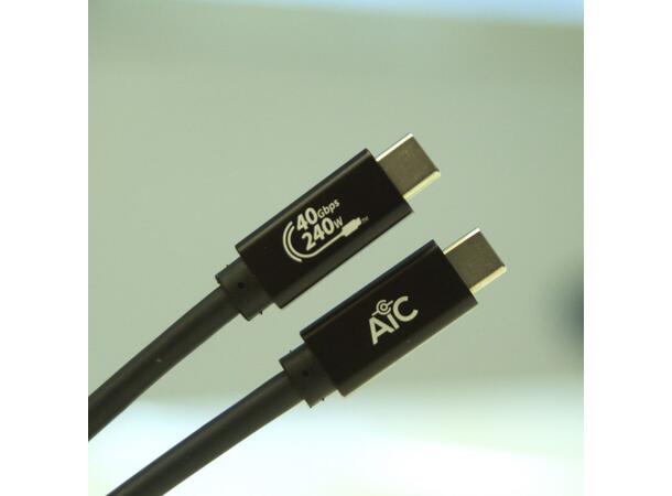 AiC USB-C Kabel 4K - 2 m 40Gbps USB4.0 PD:240W 8K@60Hz 
