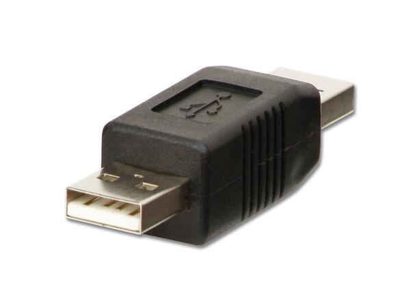 Lindy Adapter USB2 A Han - A Han USB Skjøtestykke 