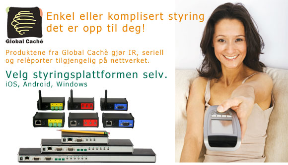 Global Cache Styring p&aring; IP