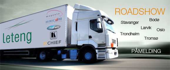 Roadshow Oslo Bod&oslash; Trondheim Stavanger Larvik Bergen