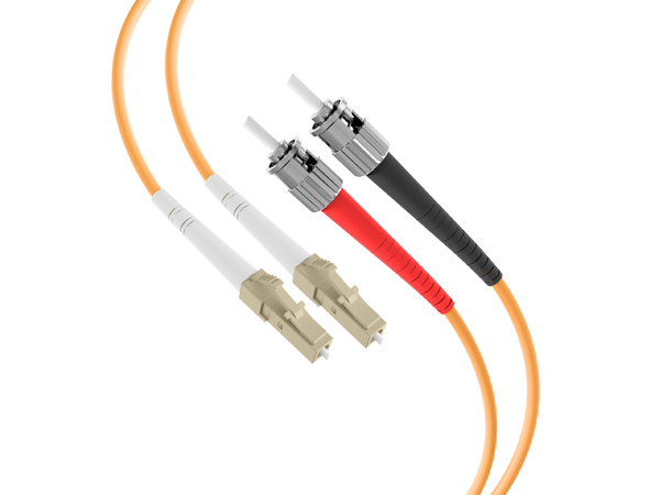 Fiberpatch 62,5/125 LC-ST -  2,0 m LSZH Multimode Duplex OM1 Orange 