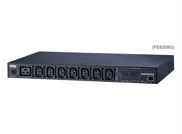 Aten PDU 8-port 20A/16A eco PDU Metered & Switched 1U 