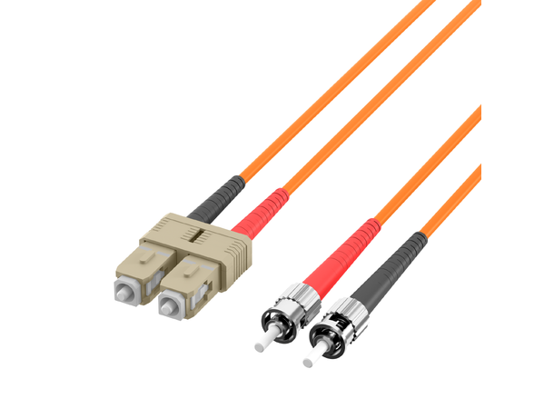 Fiberpatch 62,5/125 SC-ST -  2,0 m LSZH Multimode Duplex OM1 Orange 