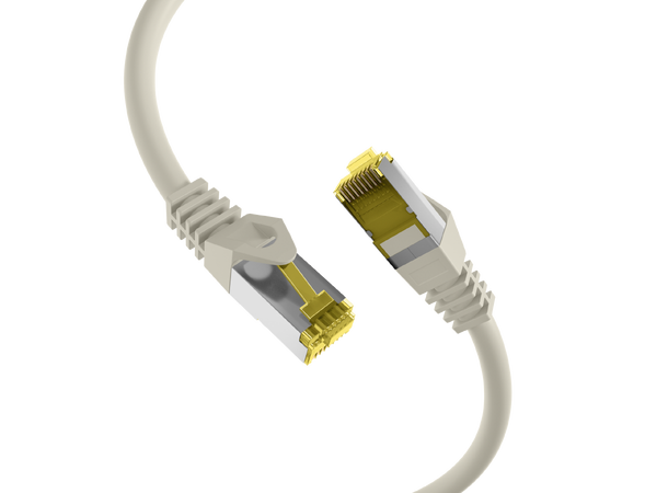 SFTP Patch Cat.7/6A - 15 m Grå LSZH 600MHz 26/27AWG PiMF Halogenfri Snagless 