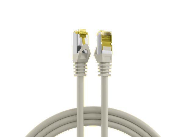 SFTP Patch Cat.7/6A -  7,5 m Grå LSZH 600MHz 26/27AWG PiMF Halogenfri Snagless 