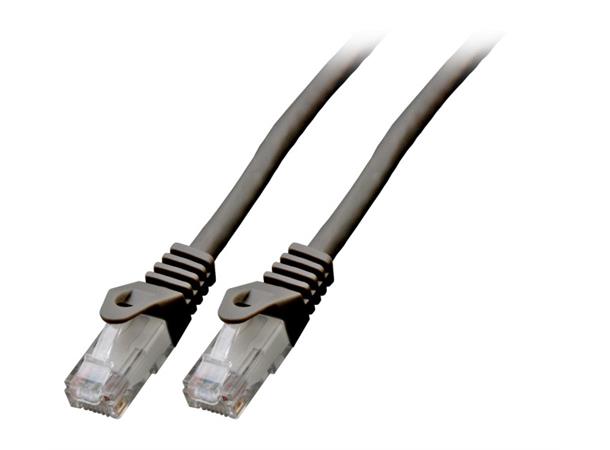 UTP Patch Cat.6 -  7,5 m Sort LSZH 250MHz 24AWG Halogenfri Snagless 