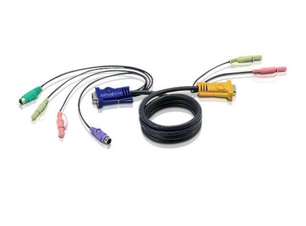 Aten PS/2 KVM Cable - 3 in 1 SPHD 3,0 m HDB PS2 Audio 
