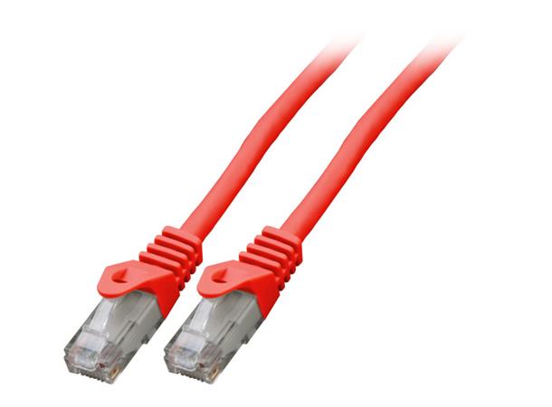 UTP Patch Cat.6 - 10 m Rød LSZH 250MHz 24AWG Halogenfri Snagless 