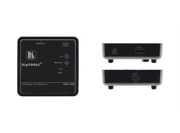 Kramer Extender HDMI Wireless RX 6,75 Gbps AES-128 OSD EDID IR maks 30m 