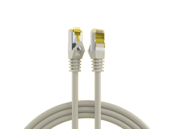 SFTP Patch Cat.7/6A - 10 m Grå LSZH 600MHz 26/27AWG PiMF Halogenfri Snagless 