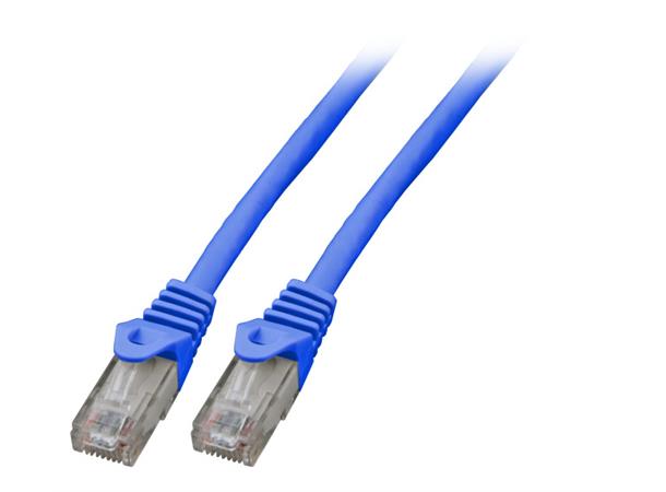 UTP Patch Cat.6 -  3,0 m Blå LSZH 250MHz 24AWG Halogenfri Snagless 
