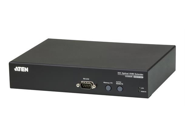Aten Extender DVI USB-H AUD RS232 Tx/Rx 1xFiberLC SM/MM Max 600m