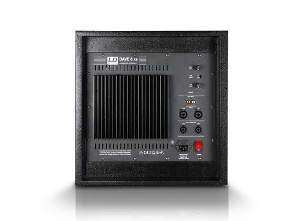 LD Høyttaler PA  8" Aktiv DAVE 8 XS 350W 8" 2x4" Sort 