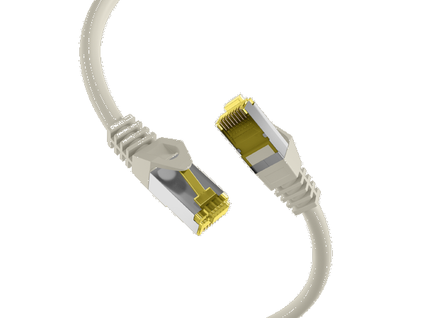 SFTP Patch Cat.7/6A -  5 m Grå LSZH 600MHz 26/27AWG PiMF Halogenfri Snagless 