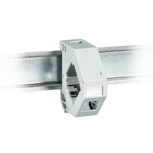 EFB Keystone Holder 1port DIN Rail Plast Grå Leteng AS