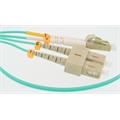 Fiberpatch 50/125 LC-SC -  2 m LSZH Multimode Duplex OM3 Aqua