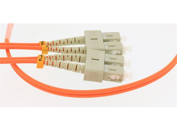 Fiberpatch 50/125 SC-SC -  15 m LSZH Multimode Duplex OM2 Orange 