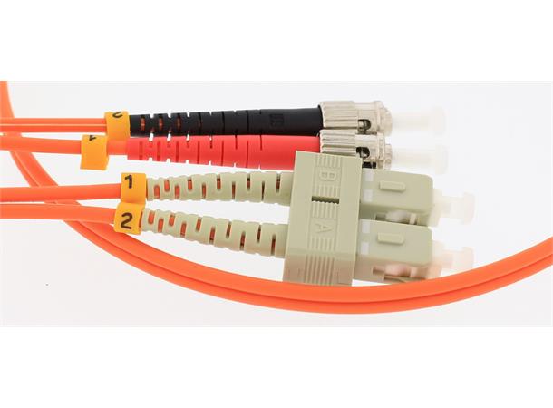 Fiberpatch 62,5/125 SC-ST -  3,0 m LSZH Multimode Duplex OM1 Orange 