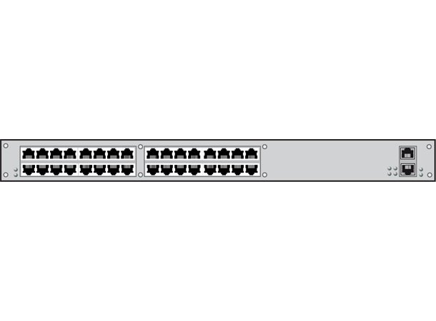 IHSE Draco Tera Compact 32-port 19" CAT X Redundant PSU 