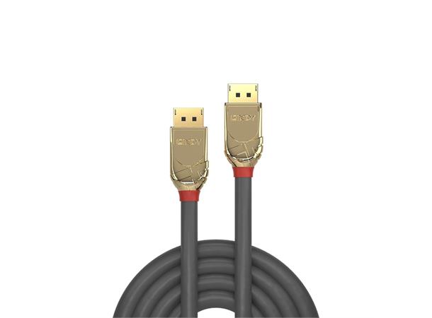 Lindy DisplayPort Kabel - 20 m Gold 4K Displayport 1.2 Grå 