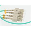 Fiberpatch 50/125 SC-SC - 1 m LSZH Multimode Duplex OM3 Turkis