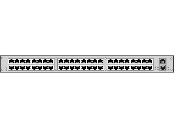 IHSE Draco Tera Compact 48-port 19" CAT X Redundant PSU 