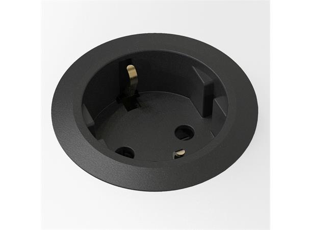 Kondator Powerdot MINI-Strøm Ø51mm , Høyde 65mm Sort