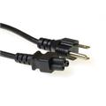 Strømkabel USA --> C5 -  1,8 m 120 V AC/2,50 A Sort