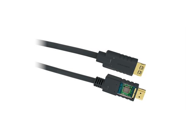 Kramer HDMI High-Speed Ethernet -  7,6 m HDMI Kabel 28AWG Sort 4K 