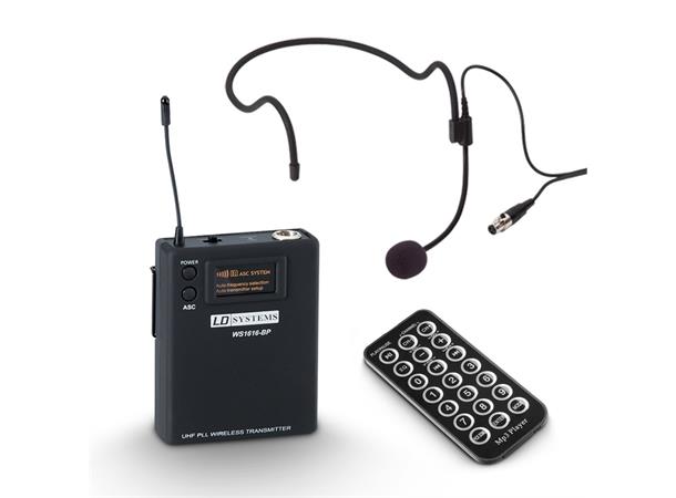 LD Høyttaler PA 10" Aktiv Roadbuddy HSB5 Trådløs BP bøylemikrofon - 584 - 607 MHz