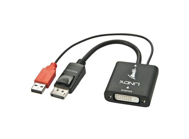 Lindy Adapter DVI-D > DisplayPort Videokilde: DVI-D 