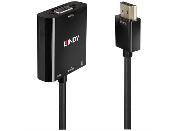 Lindy Adapter HDMI > VGA Audio Videokilde: HDMI 