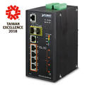 Planet Switch 4-p Gigabit 8x Ultra PoE+ 2xSFP Layer2 Industri IP30 DIN IPv6 240W