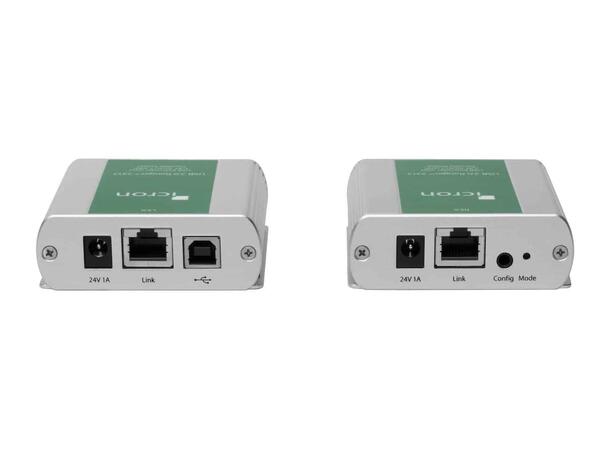 Icron USB-extender - Ranger 2312 USB 2 - CAT  100m - Power RX eller TX 
